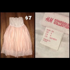 H&M Mini Strapless Dress